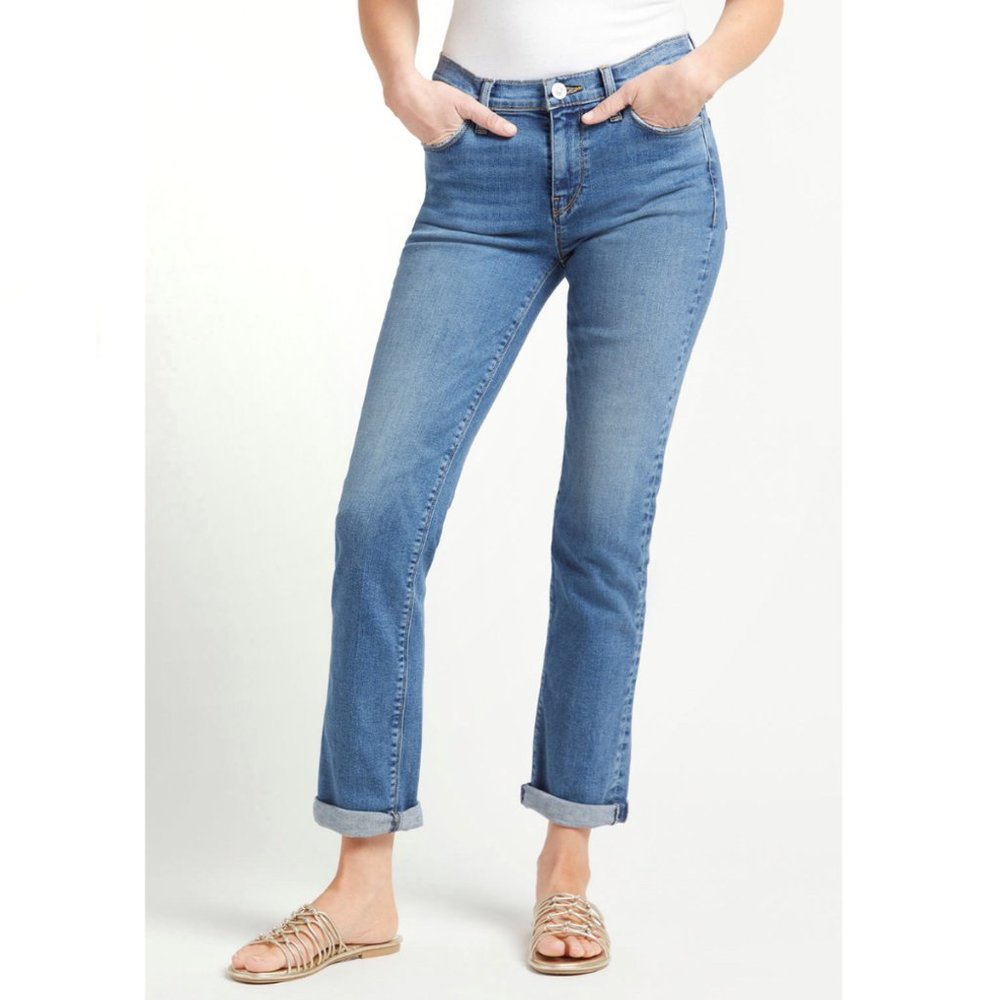 Hudson Nico Mid-Rise Slim Straight Crop Jeans 25 - Picture 5 of 12